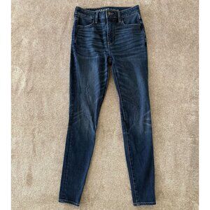 American Eagle Super High Rise Jegging Blue Jeans Size 2